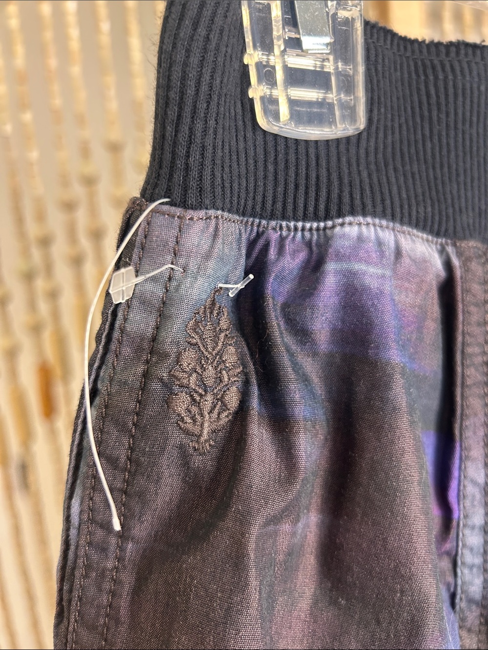 FP Movement Mesmorize Me Black and Purple Brush-Effect Cargo pants - Picture 8 of 16